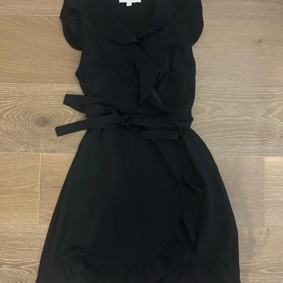 Zara Black Ruffle Mini Dress - Picture 2 of 2